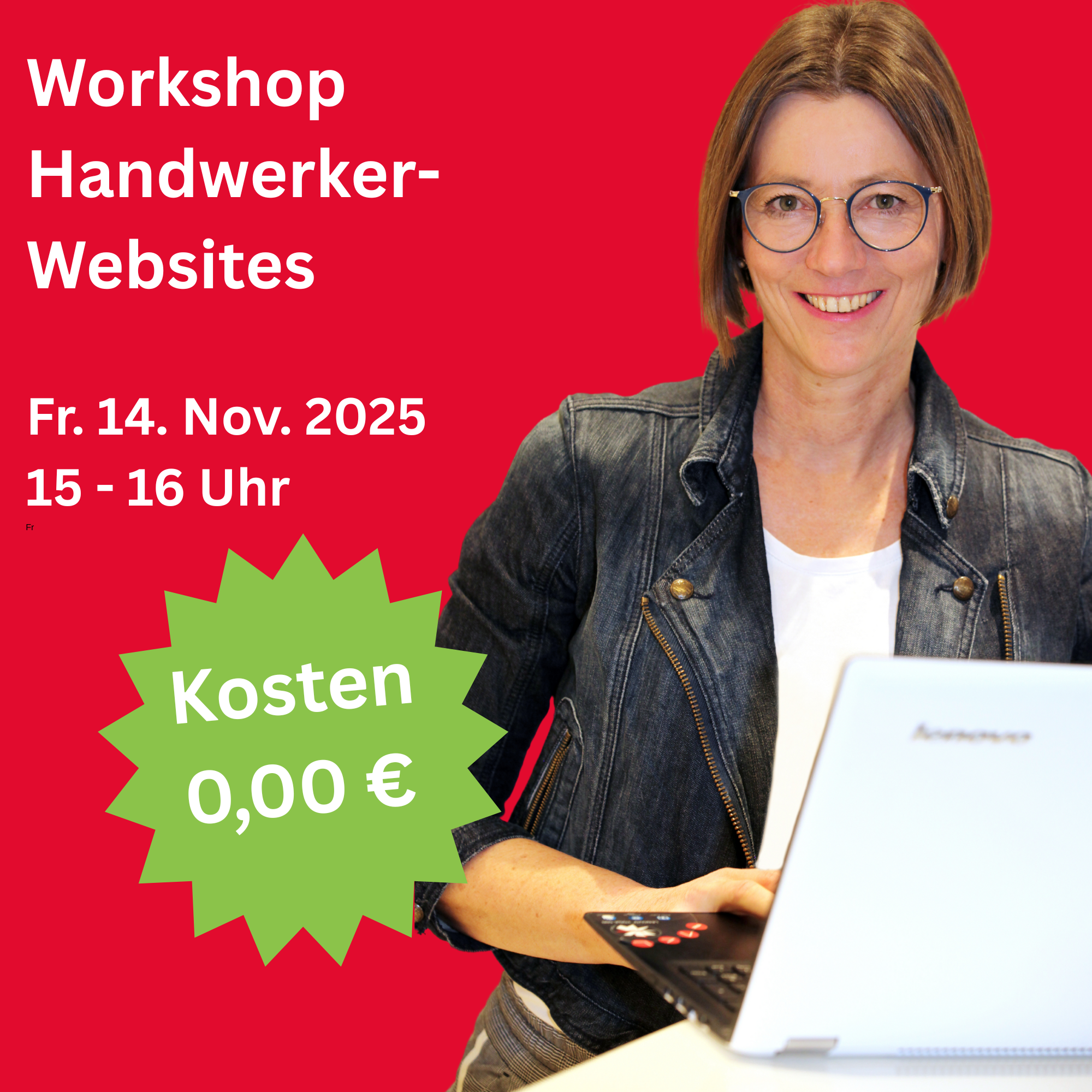 Zeigt Antje Ebner beim Workshop für Handwerker Websites